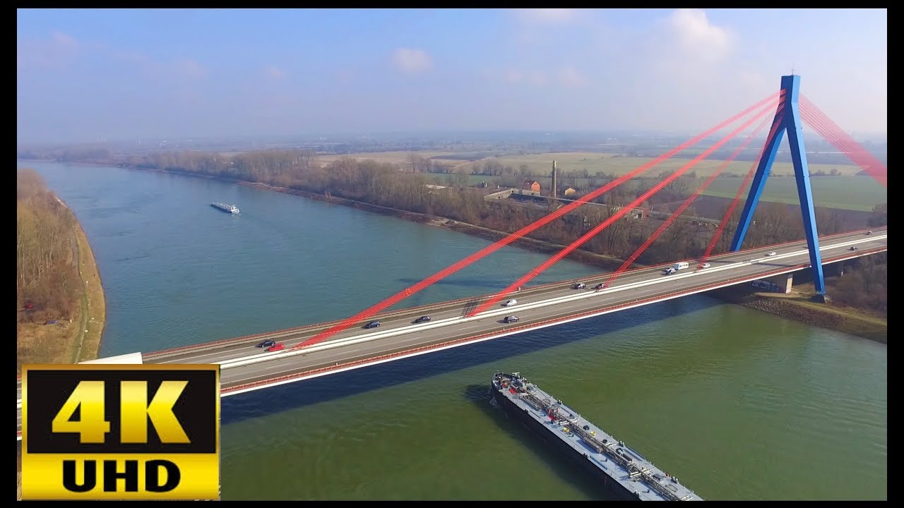 Rheinbrücke Speyer (A61) - DJI Phantom 3 - 4K UHD Video