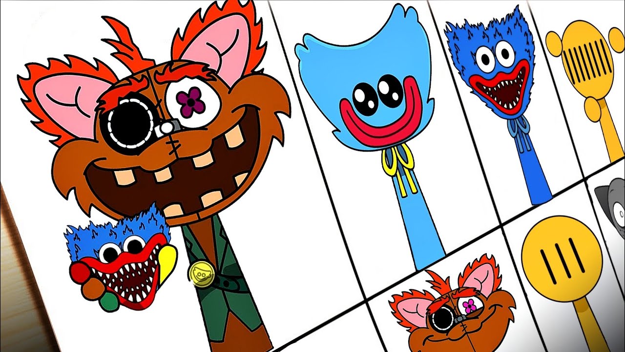 Drawing My Sprunki OC- Huggy Wuggy from Phase 1 to Phase 2 | Incredibox Sprunki OC 