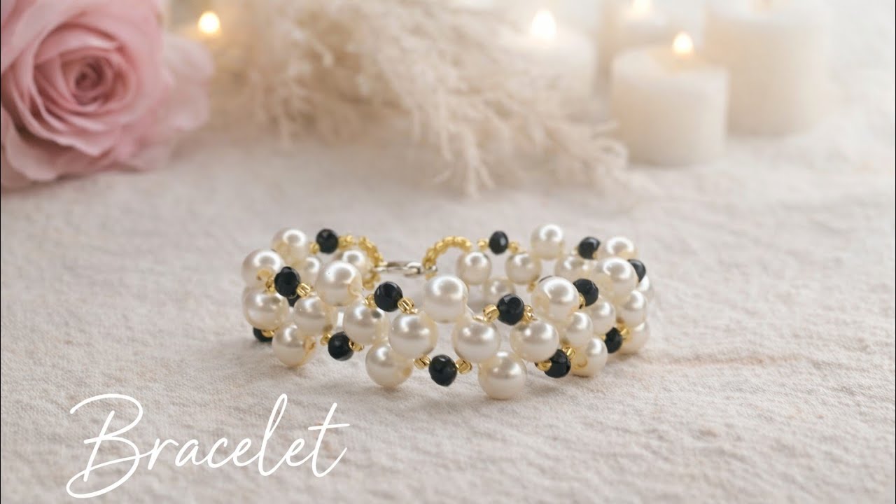 DIY an elegant bracelet in minutes|| How to make beads bracelet at home|| Bracelet making with bead