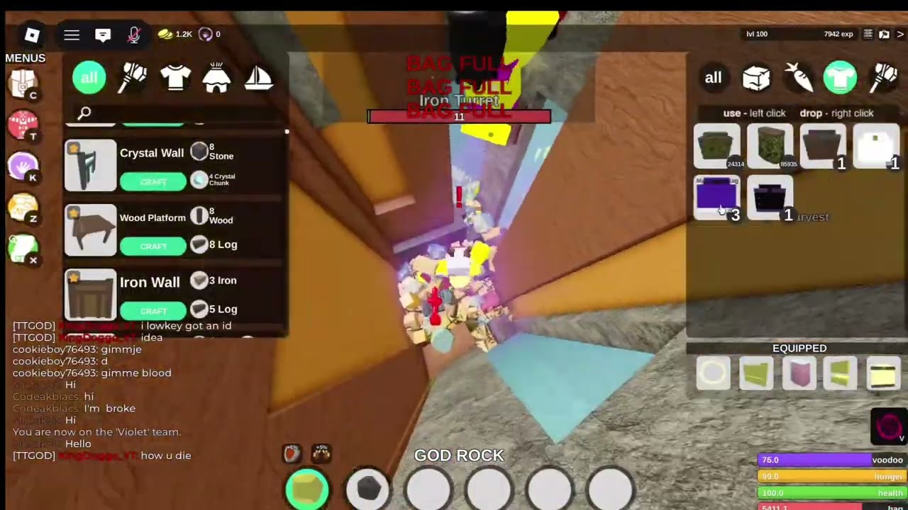 Bedwargod828 and ninjabcd craping on kids in booga booga