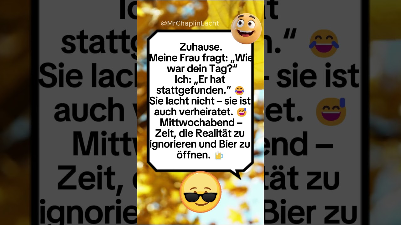 Mittwochabend &ndash; Realit&auml;t? Lieber Bier 🍺😂