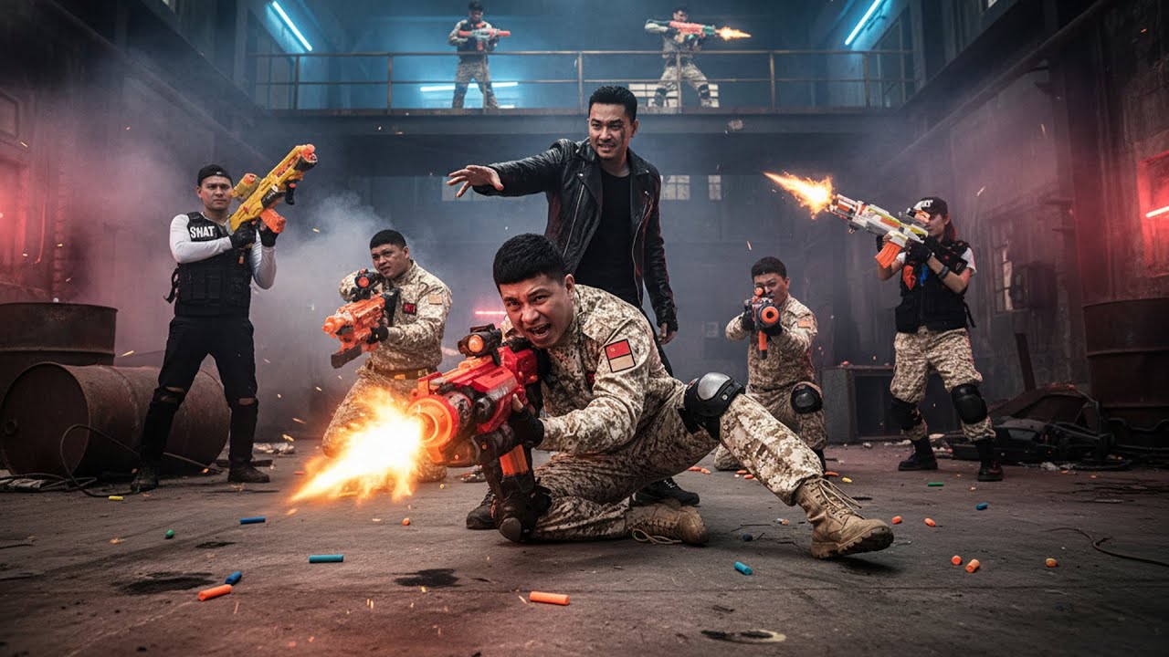 LTT Game Nerf Guns: SEAL X vs Crime Group's Laser Trap! Epic Nerf Guns Battle