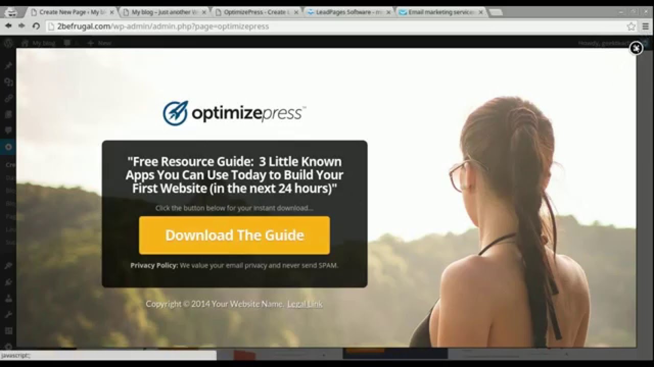 Optimizepress Tutorial/Review - Create Landing and Squeeze Pages with Ease! #Tech Tools Review