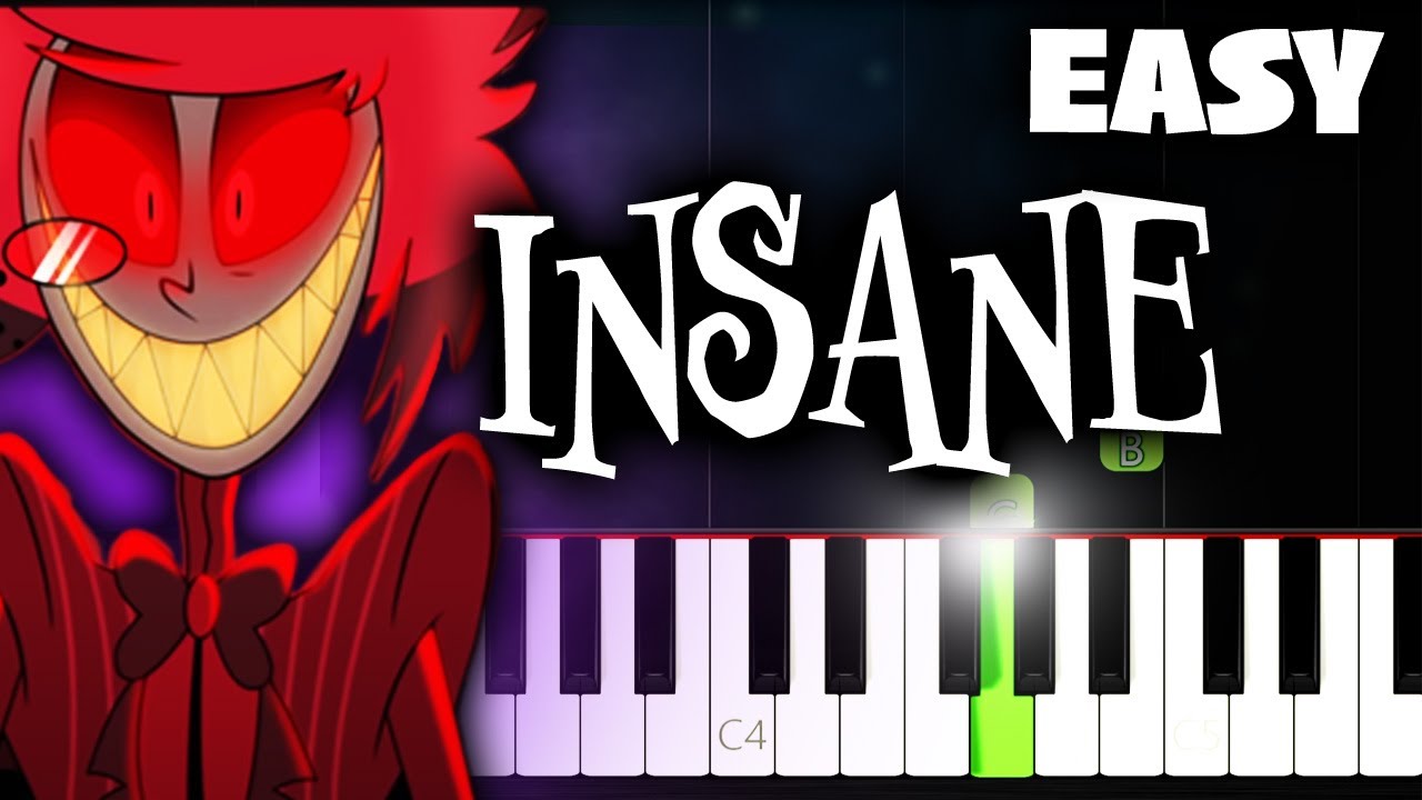 Hazbin Hotel - INSANE - EASY Piano Tutorial