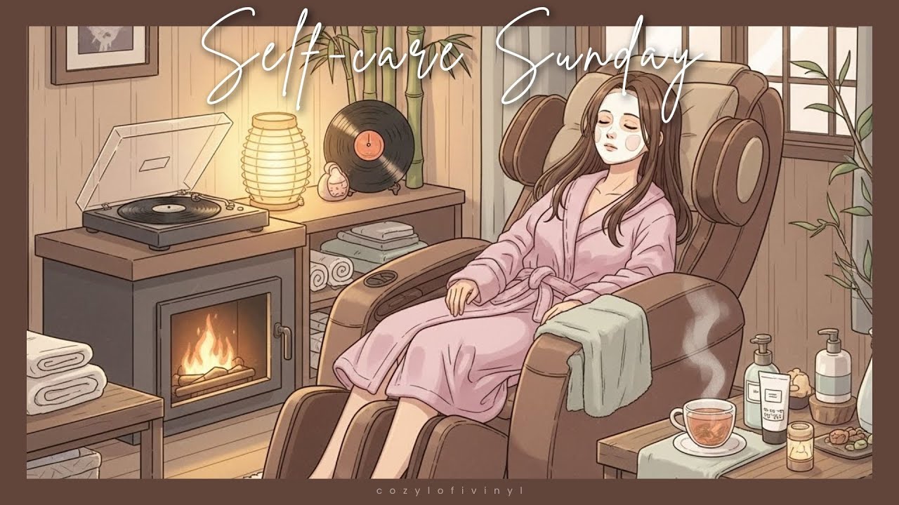 Peaceful Sunday night winter ambience for self-care and mental reset 🌙