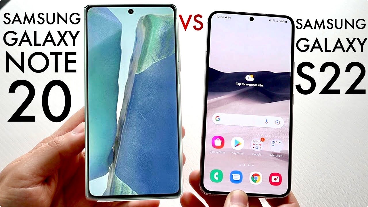 Samsung Galaxy S22 против Samsung Galaxy Note 20! (Сравнение) (Обзор)