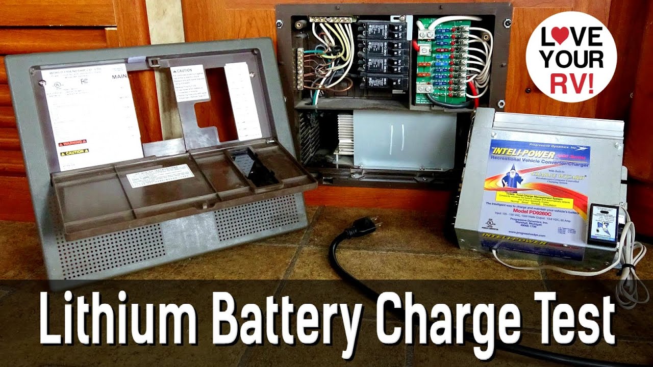 Lithium RV Battery Charge Test -  Can You Use a Lead Acid Converter/Charger?