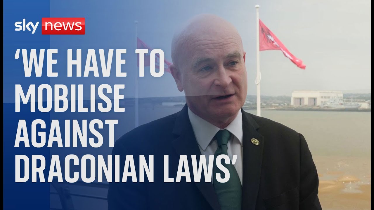 Mick Lynch: 'We have to mobilise against draconian laws which will ban right to strike'