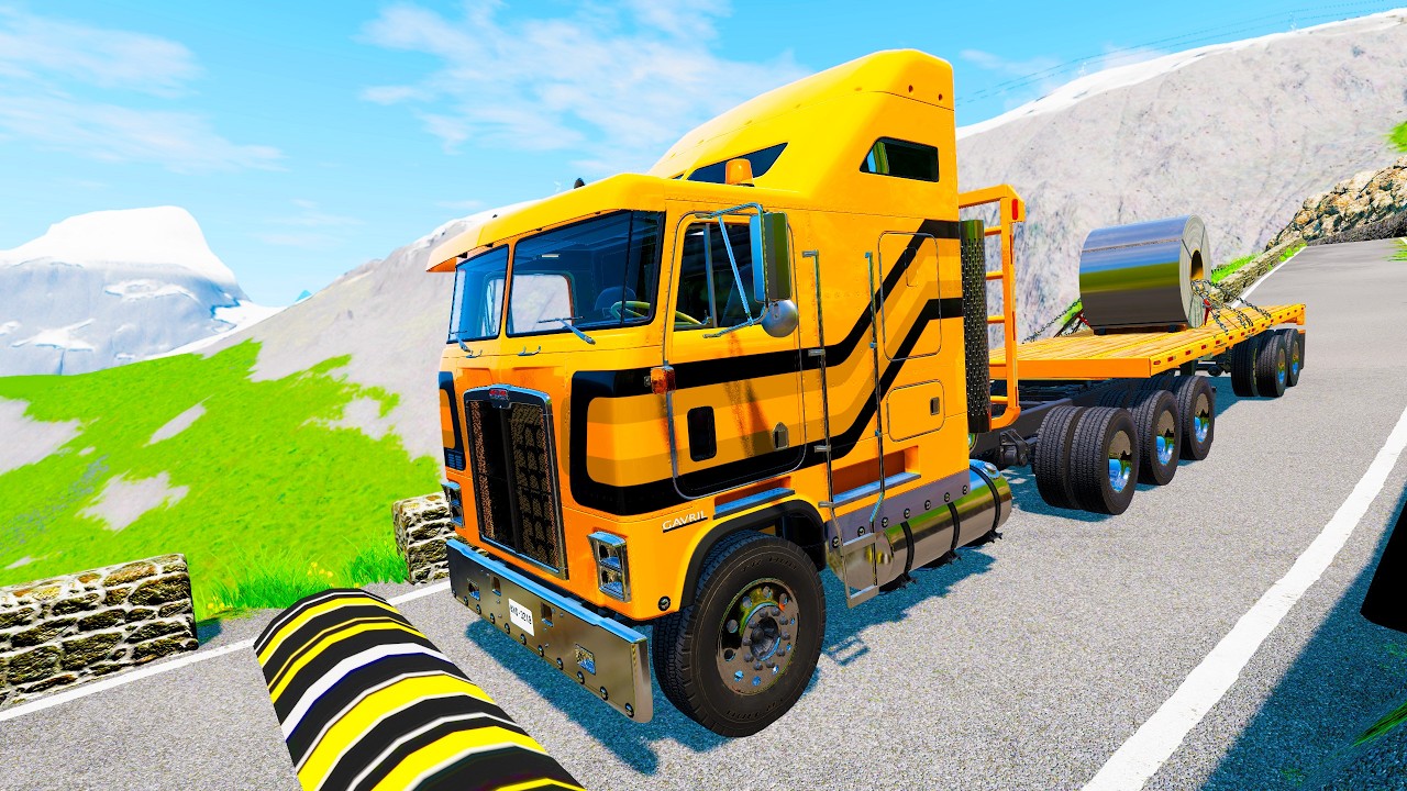 Trucks Vs Massive Speed Bumps #15 - BeamNG.Drive