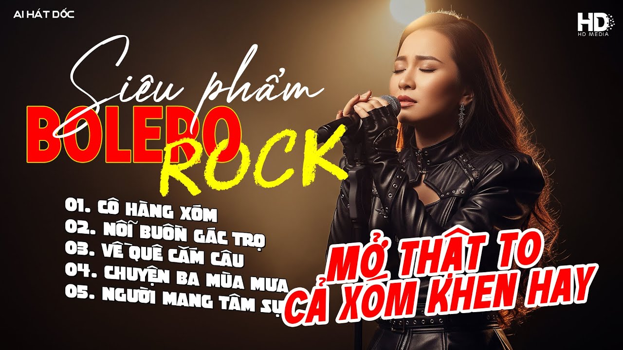 Top 10 Nhạc Bolero Rock AI Cover Hay Nhất - Cô Hàng Xóm Rock | LK Nhạc Bolero Metal Rock