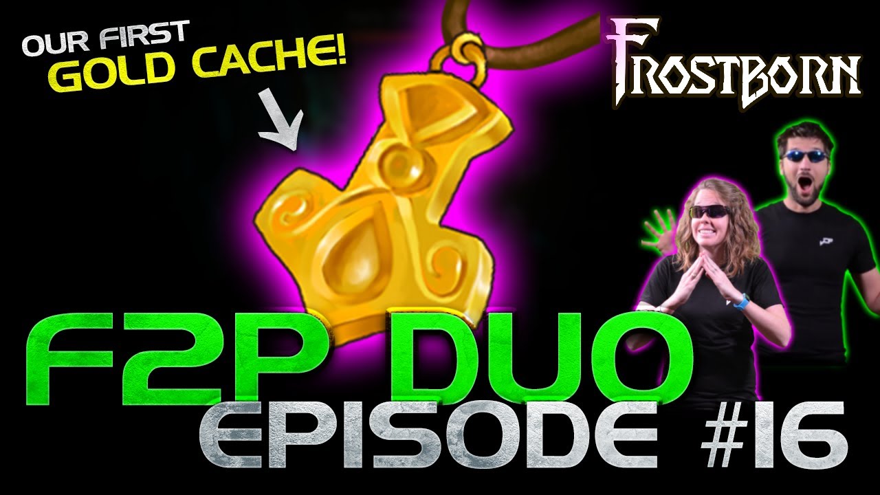 We Opened Our FIRST GOLD Pendant Cache! EPIC LOOT!  Frostborn F2P Duo Series. Ep. 16 - JCF