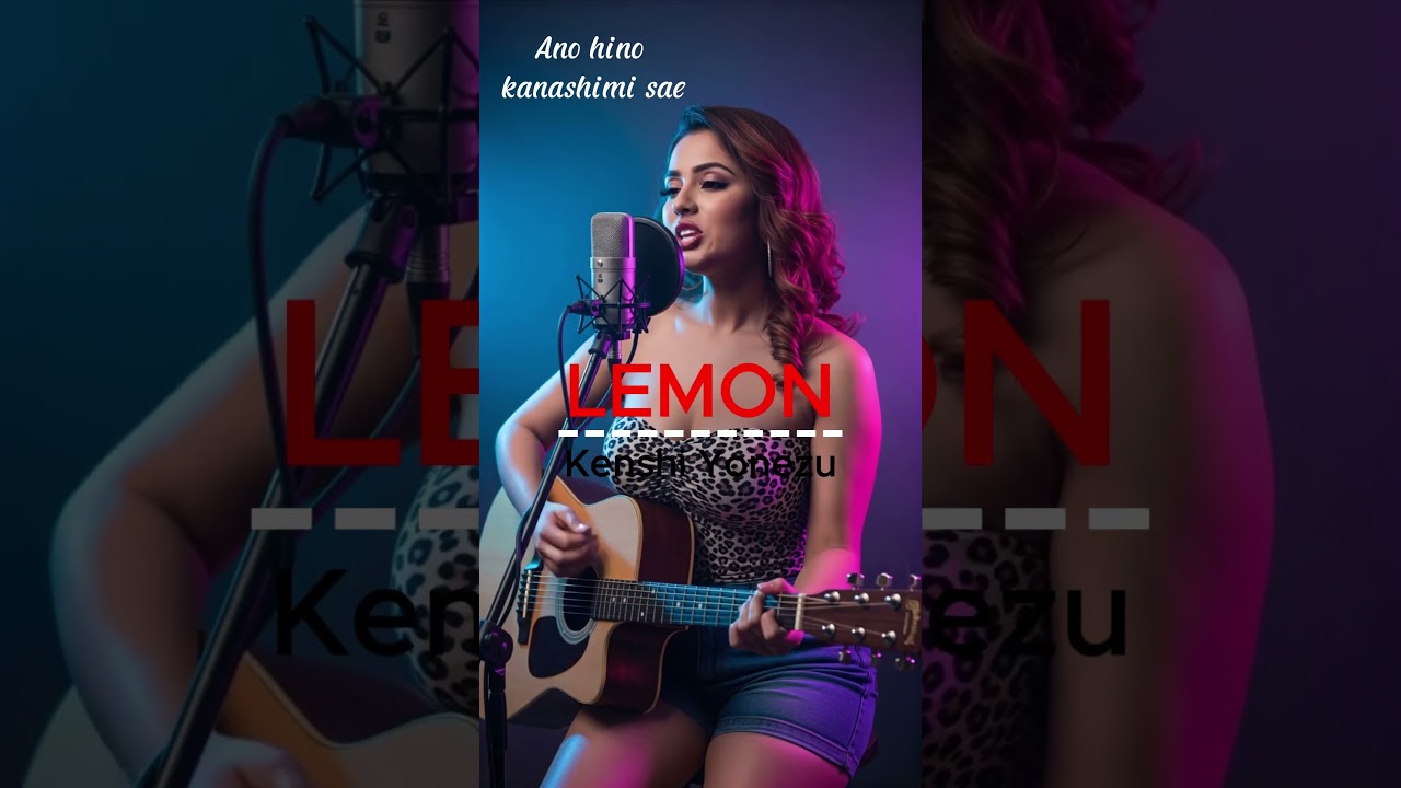 Lemon - Lyrics - 米津玄師 Kenshi Yonezu #japanesesongs #lyricsvideo #lofilulla #shorts #AIMusicNoire