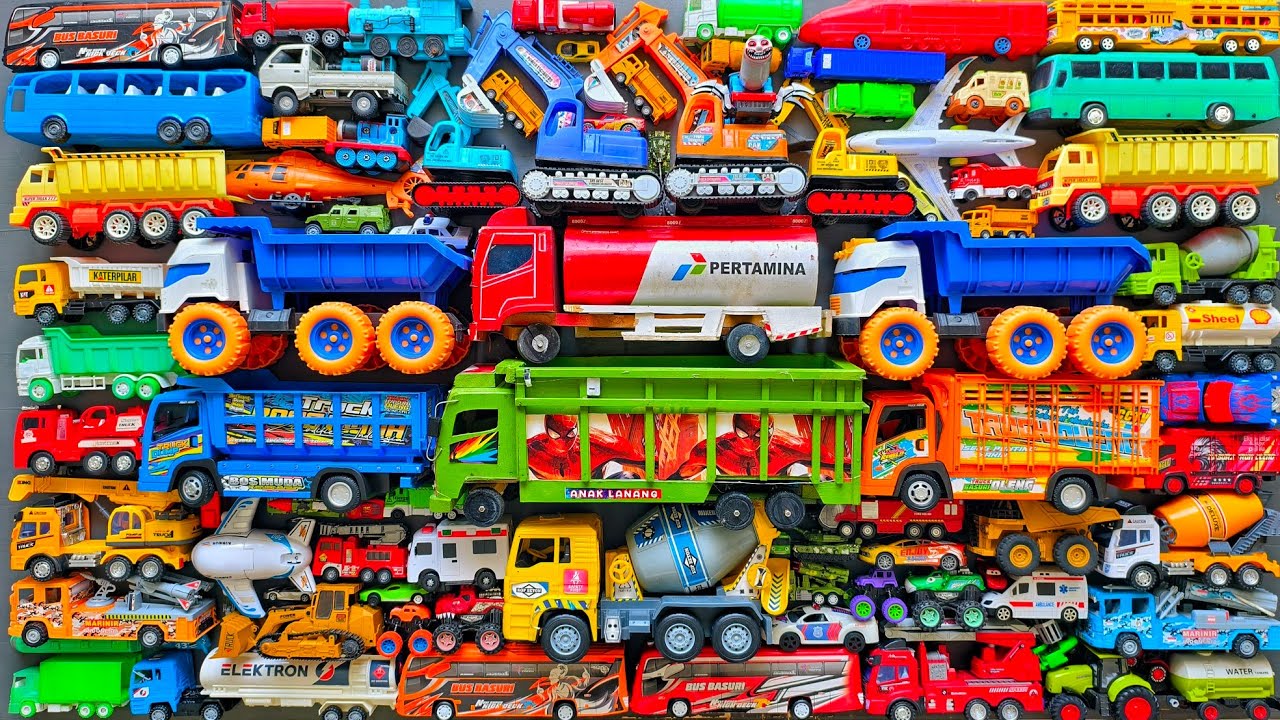 Mobil Mobilan Truk Oleng , Mobil Truk Molen, Mobil Balap, Truk Pasir, Excavator, Mobil Roket, Damkar