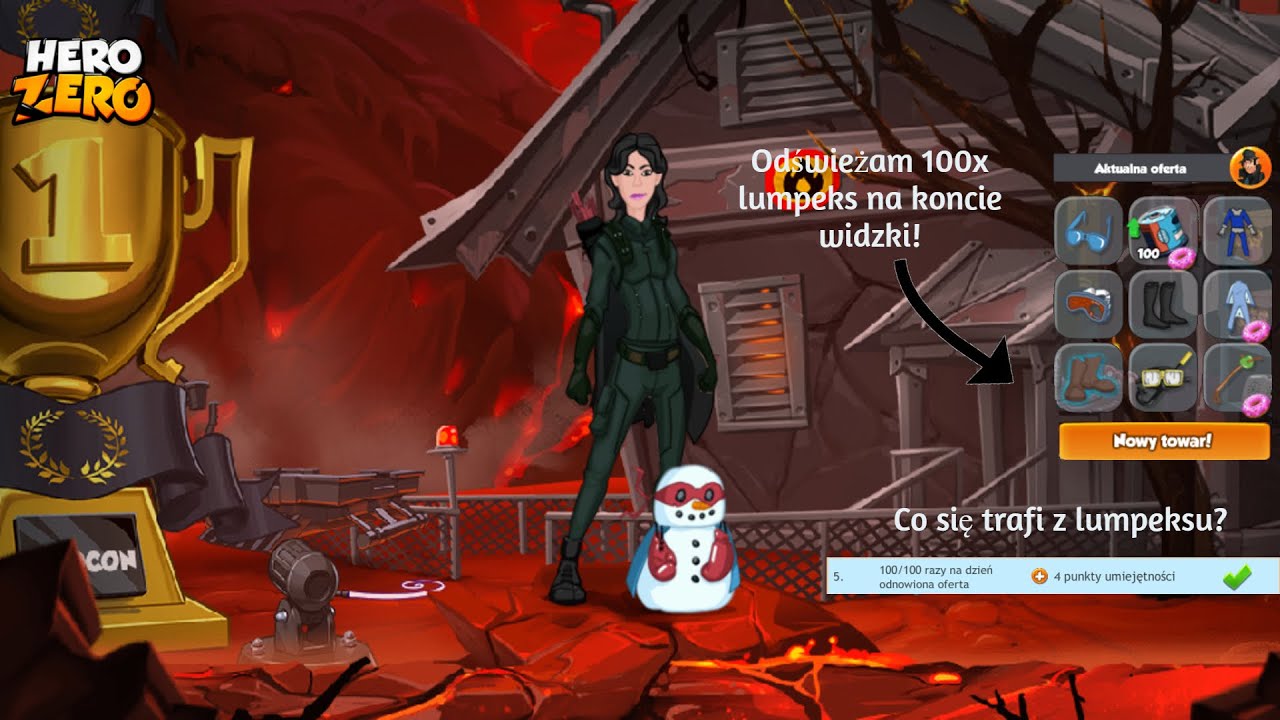 Hero Zero - Odświeżam 100 razy lumpeks na koncie widzki! Co się trafi? - Specjalny odcinek