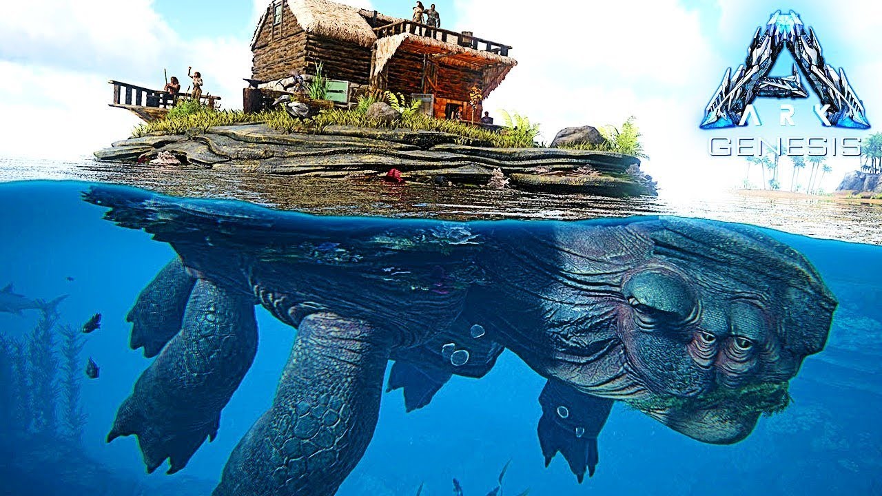 JE CAPTURE LA TORTUE LA PLUS GRANDE DU MONDE DANS ARK GENESIS !