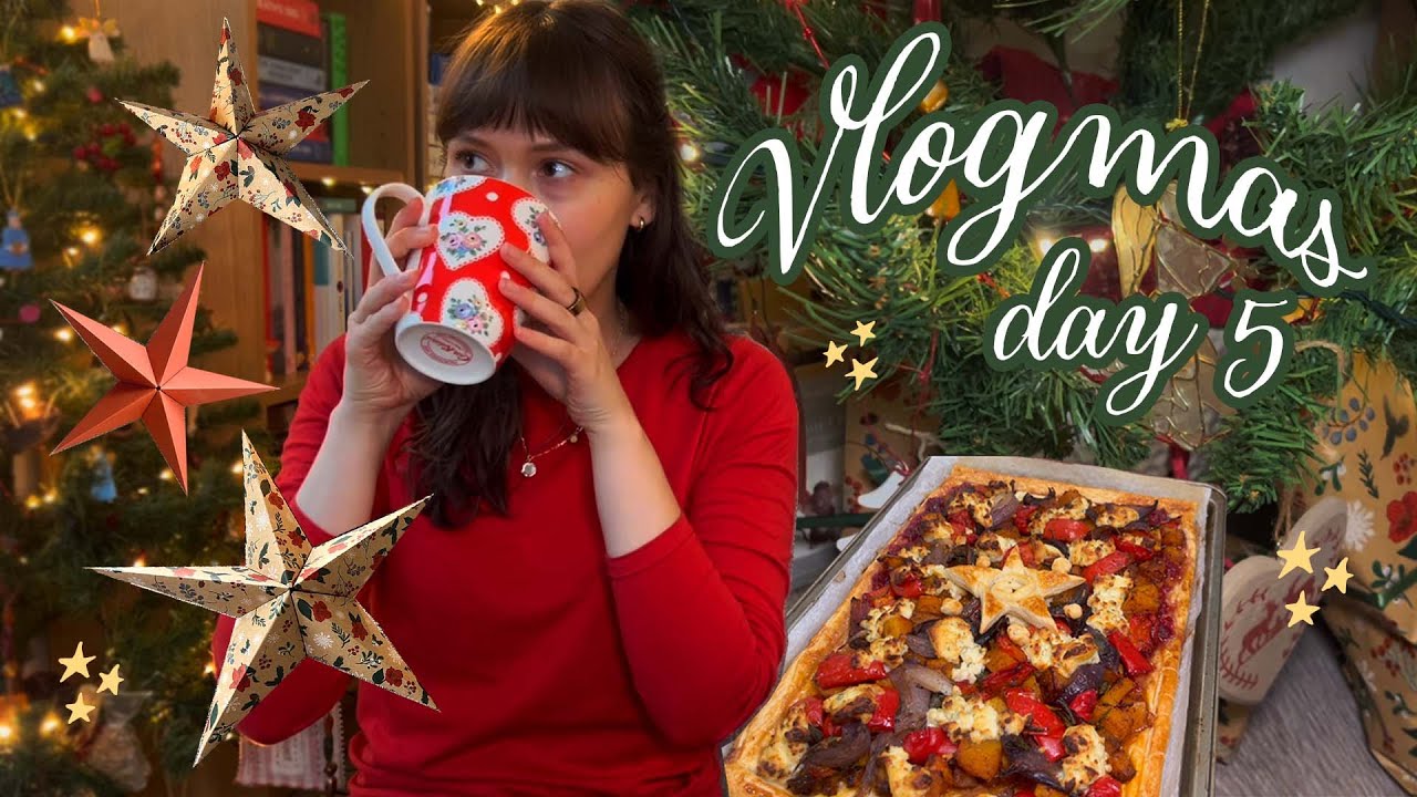 Festive dinner party, wrapping presents, DIY stars & FUN! 🎁🎄🌟 | VLOGMAS DAY 5