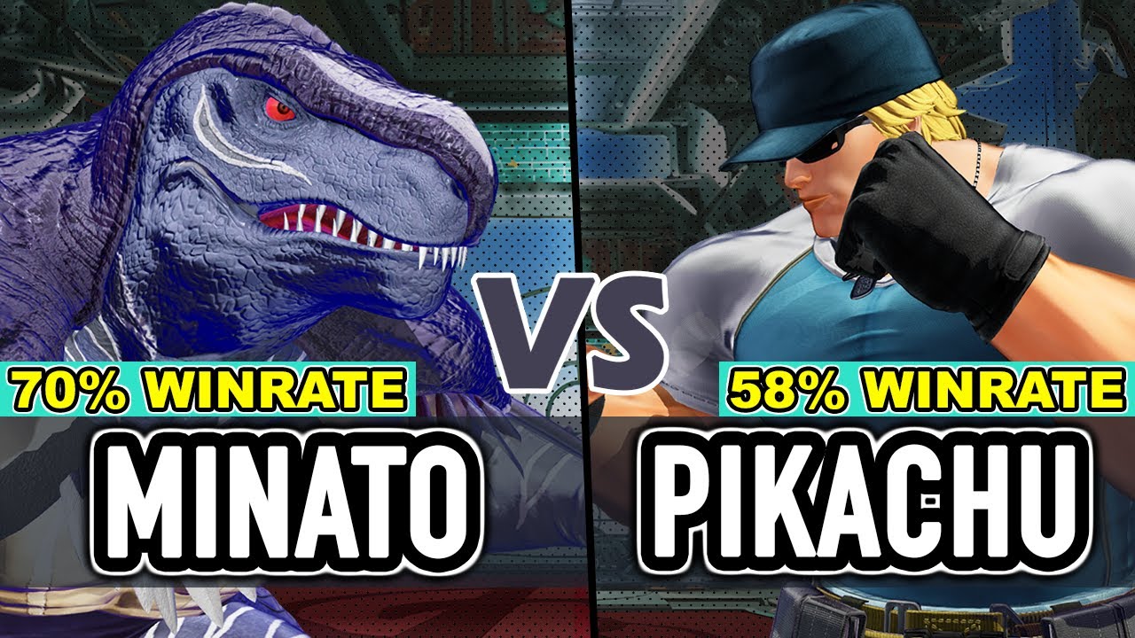 KOF XV ▰ MINATO (Dinosaur/Antonov/Rock) vs PIKACHU (Clark/O.Chris/Terry) ▰ The King of Fighters XV