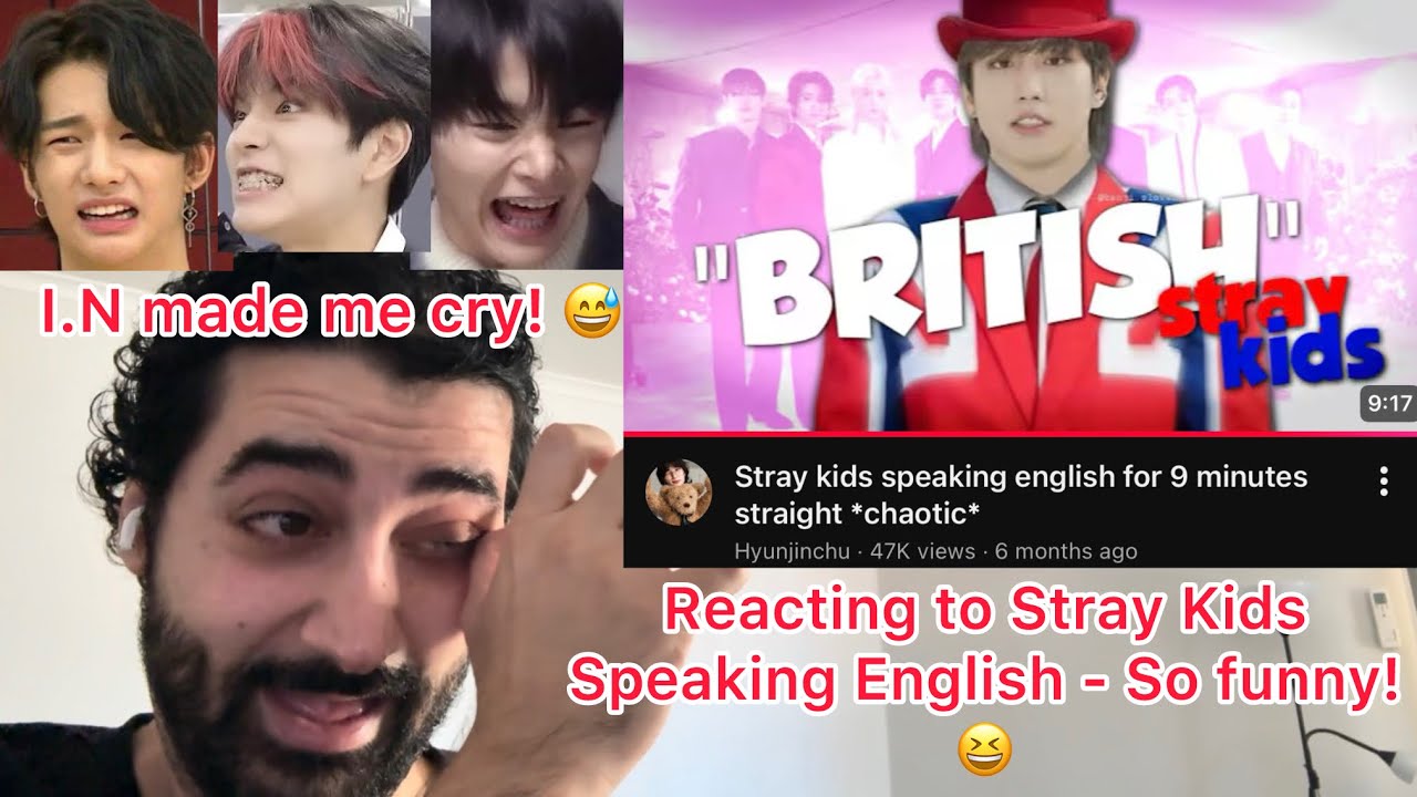 Реакция на Stray Kids, говорящих по-английски — настолько хаотичная и смешная, что я плакала 😭🤣