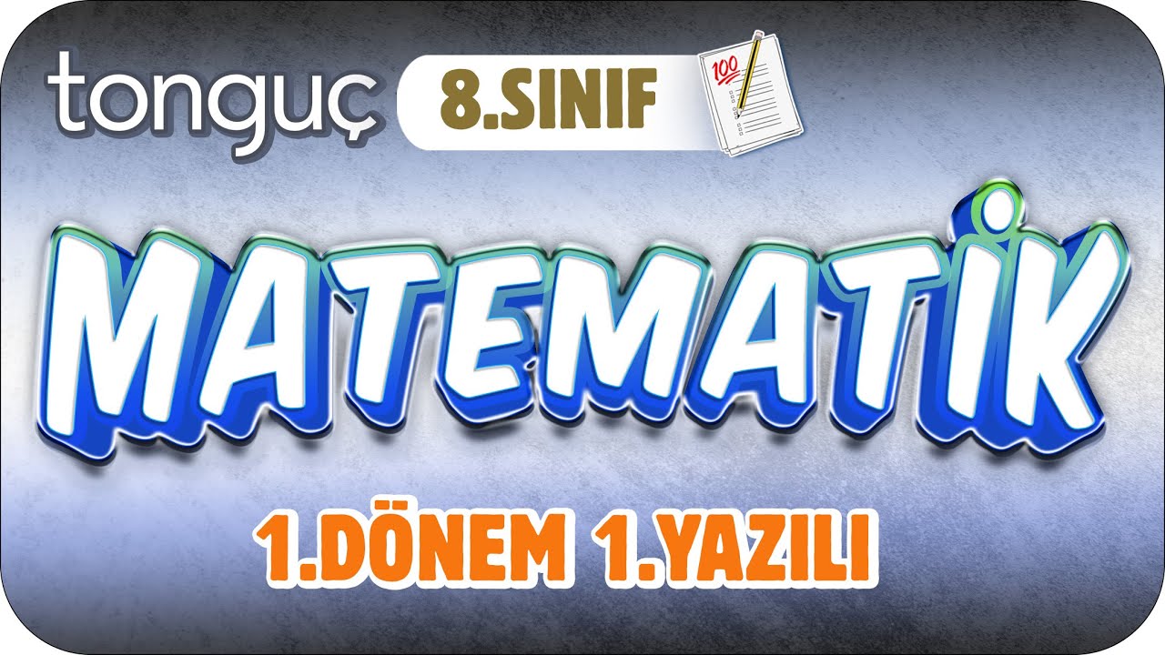 8.Sınıf Matematik 1.Dönem 1.Yazılıya Hazırlık 📝 #2024