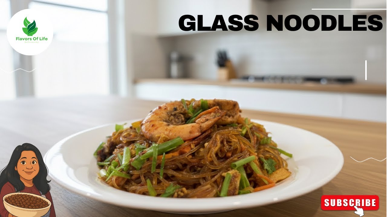 Glass Noodles with Shrimp | Easy Asian Stir Fry Recipe | Restaurant Style at Home