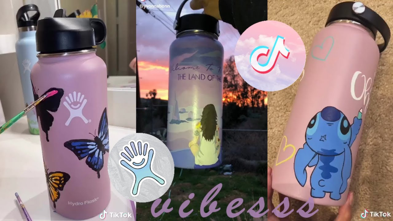 ❀ People Painting Hydro Flasks - A TikTok Compilation ❀