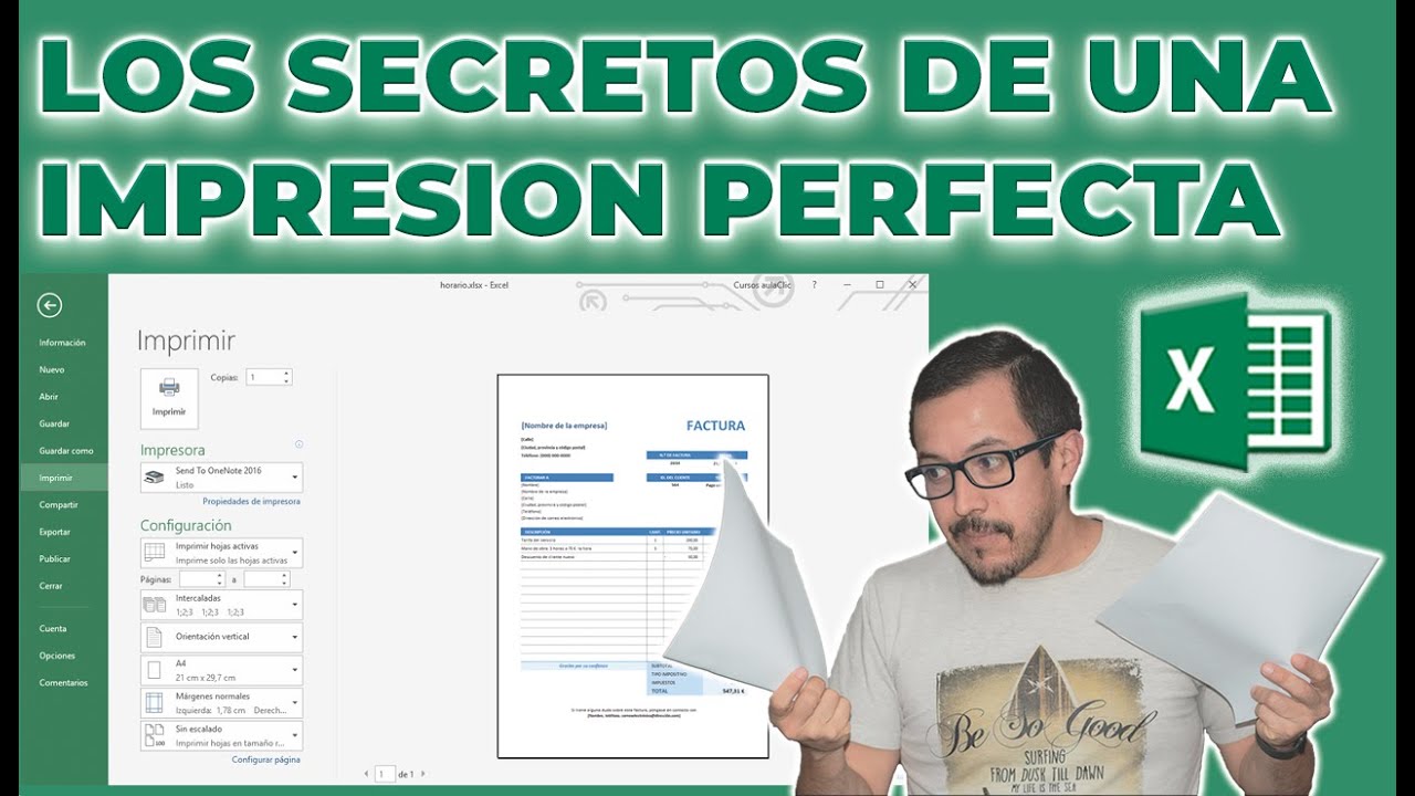 Como #IMPRIMIR #PERFECTO EN #EXCEL, sin DESCUADRES, con CABECERA y pie, #LOGOS, #MARGENES, GENIAL