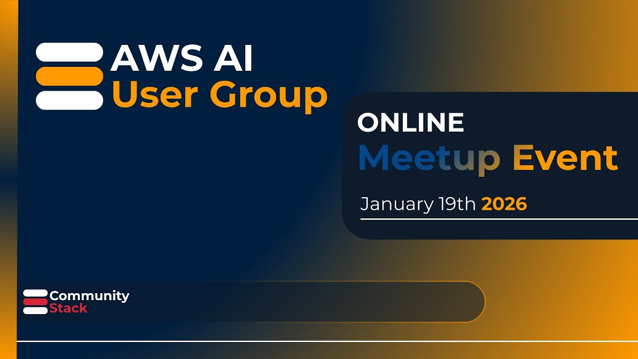 AWS AI UG #4 - Online 📱