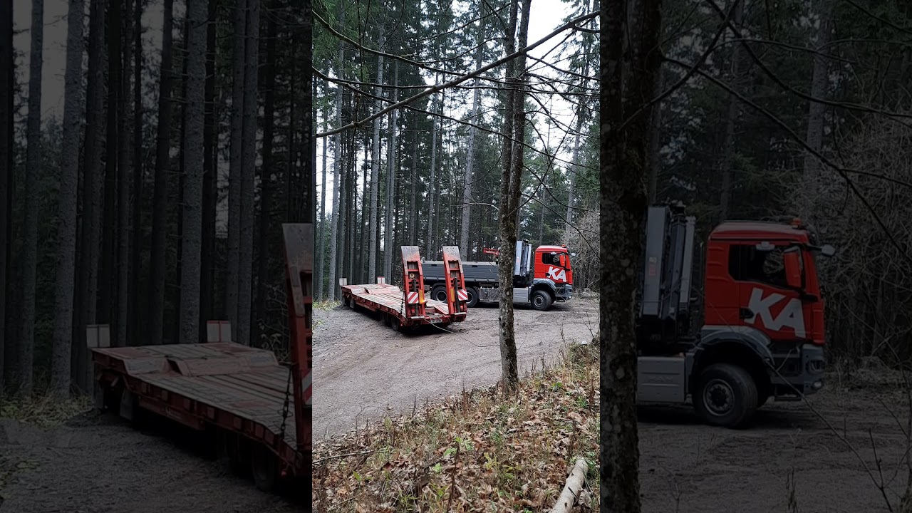 4 Achs tieflader umdrehen  im Ges&auml;use  😁😎