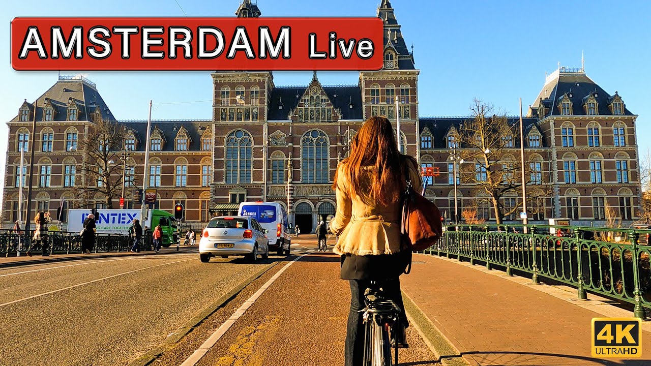 Spring starting early in Amsterdam this year! 4K 50 minute long tour of the city HDR