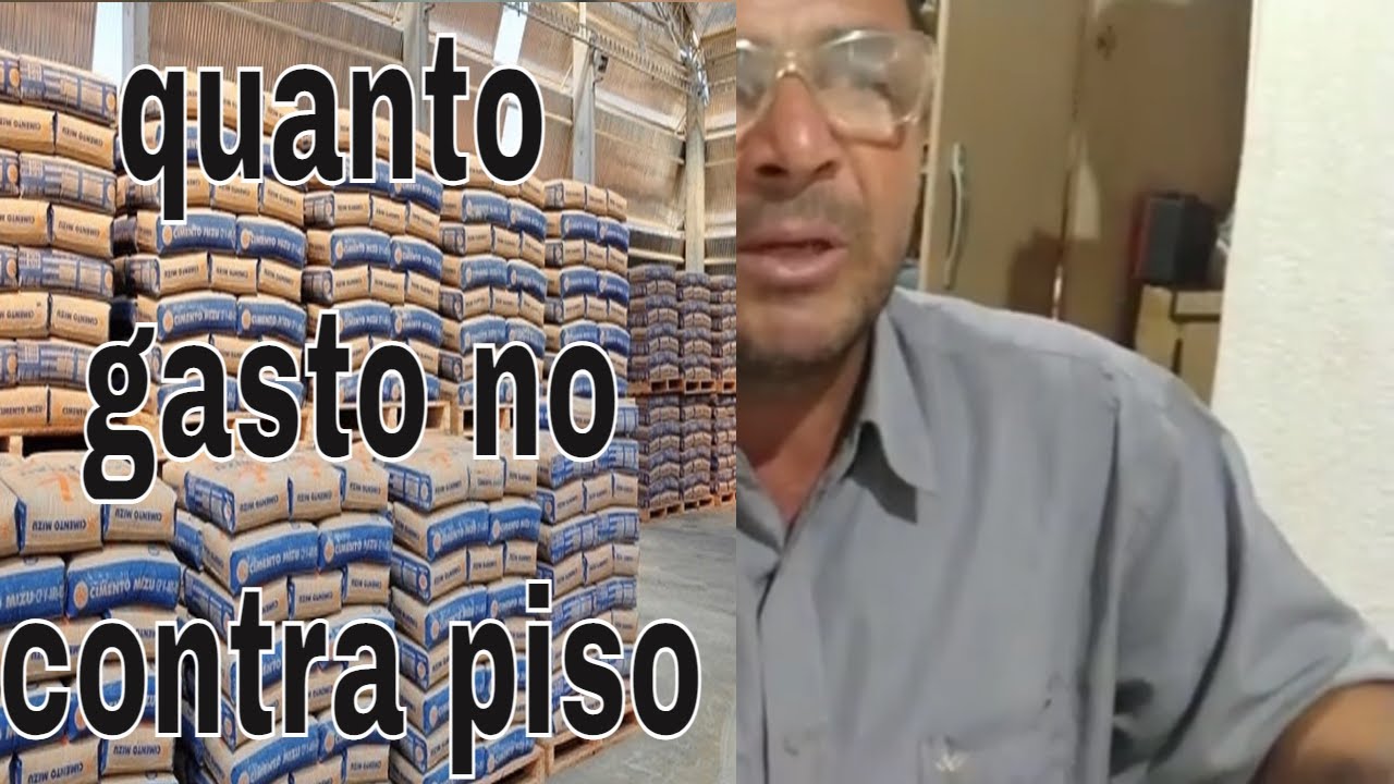quanto  gasta de cimento e areia no contra piso - e assim também para reboco