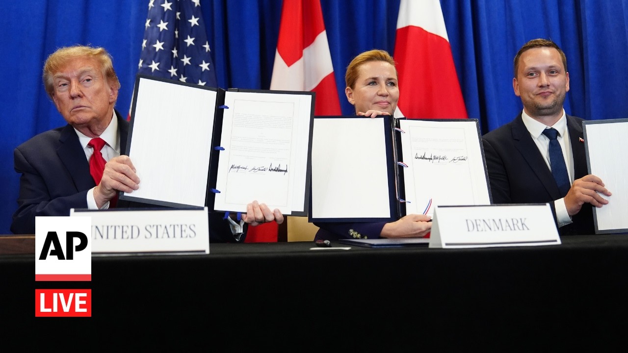 LIVE: Trump signs US-Denmark-Greenland agreement to bolster Arctic security