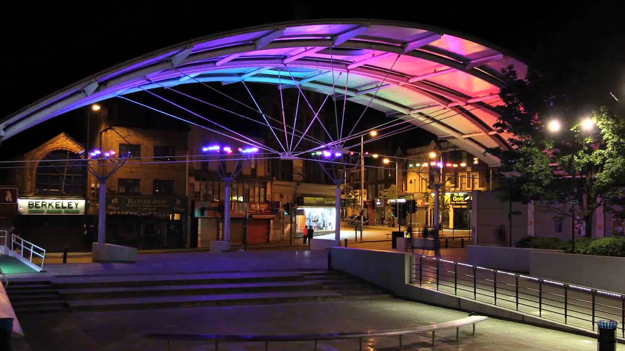 Architainment Lighting - Peckham Square Canopy, South London