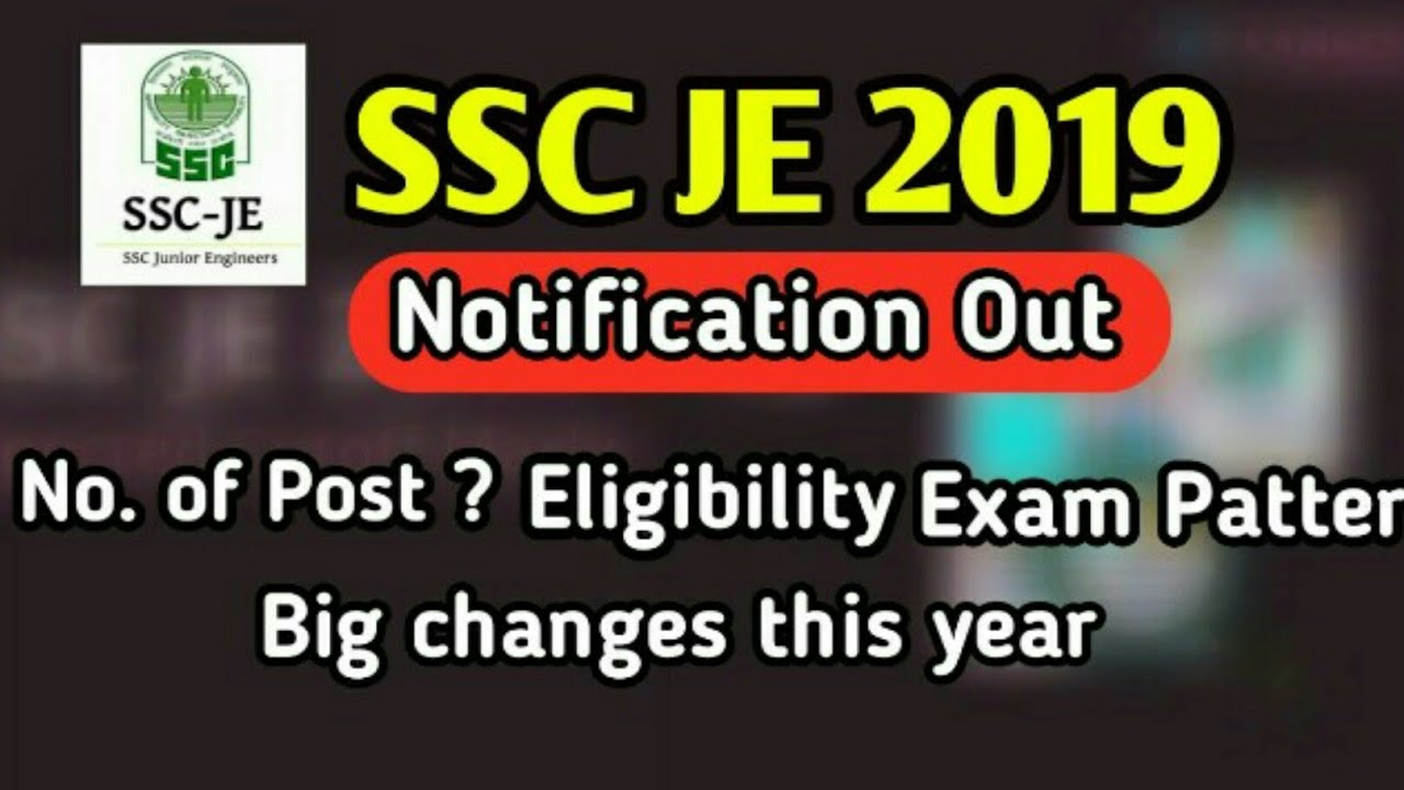 SSC JE RECRUITMENT 2019 | Official Notification Explained | How to crack SSC JE 2019