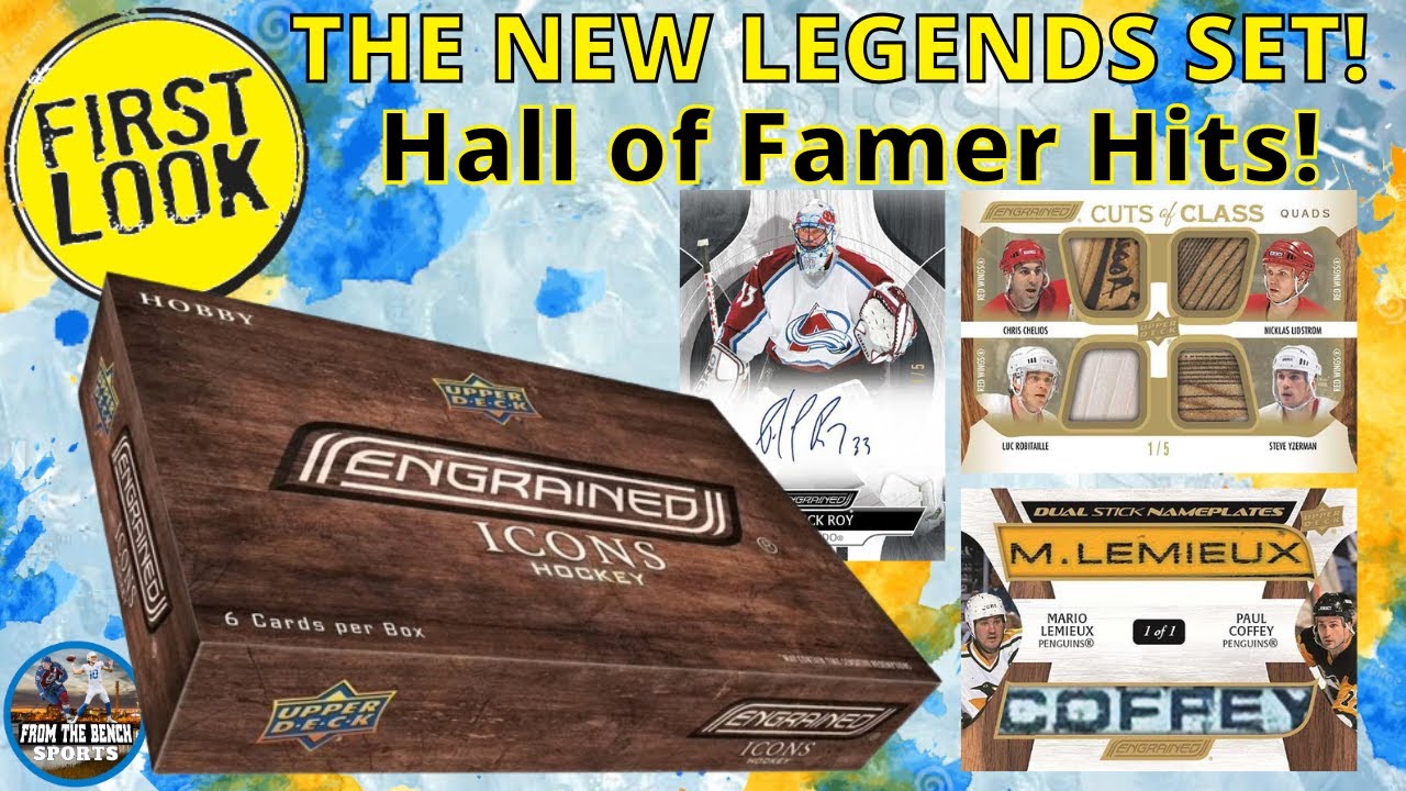 FIRST LOOK - ENGRAINED ICONS HOCKEY HOBBY BOX! 6 CARDS OF JUST LEGENDS, HALL OF FAMERS AND FAN FAVS!