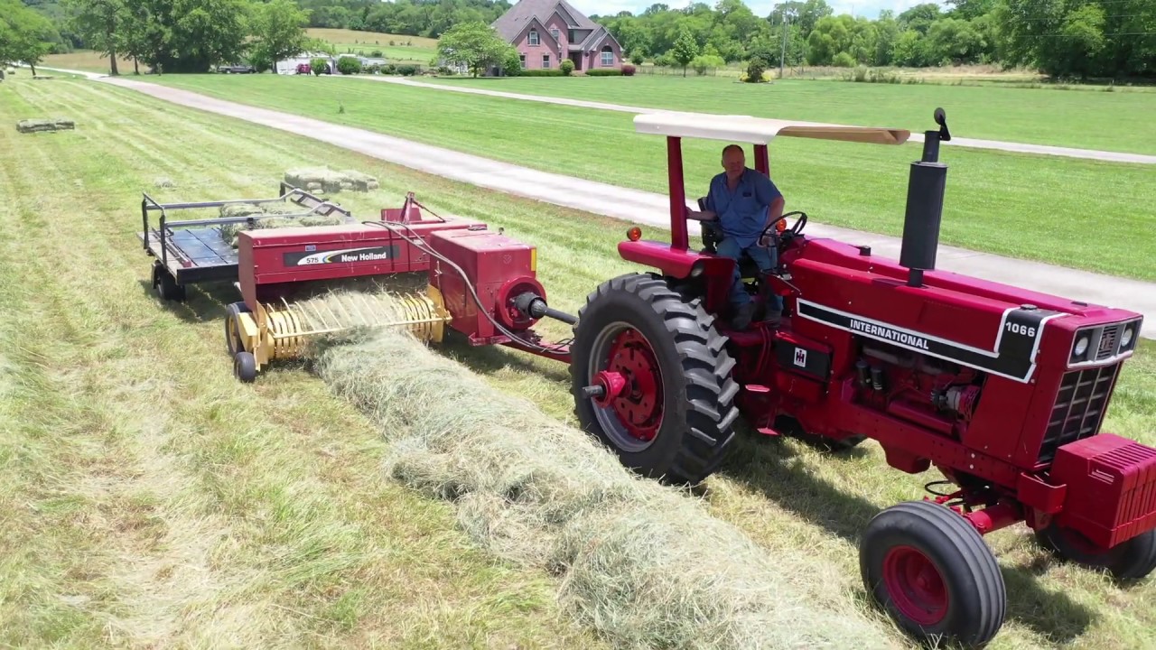 First square baling of the year 2020