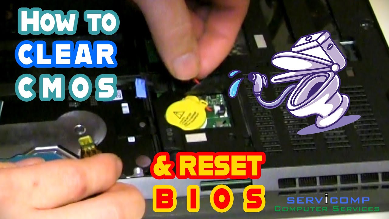 How To Clear Any Laptop's CMOS Battery + Lenovo's Think Pad P50 HDMI Display Monitor Fix