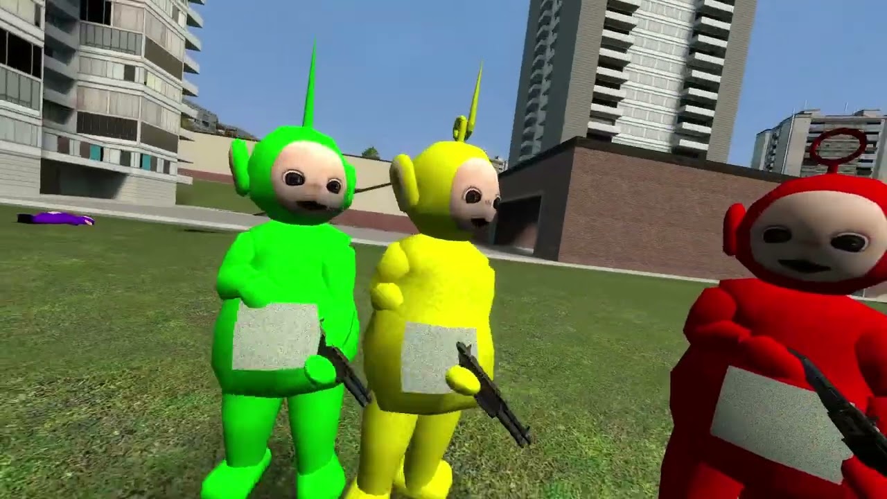 tleletubbies go to the AMRY