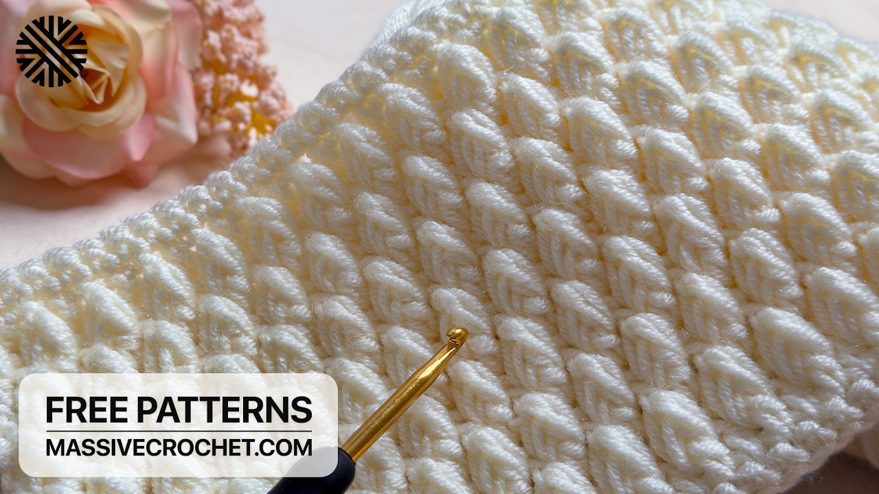 Crochet a MASTERPIECE! 💛 VERY EASY Baby Blanket Pattern for Beginners (The Loveliest Stitch Ever)