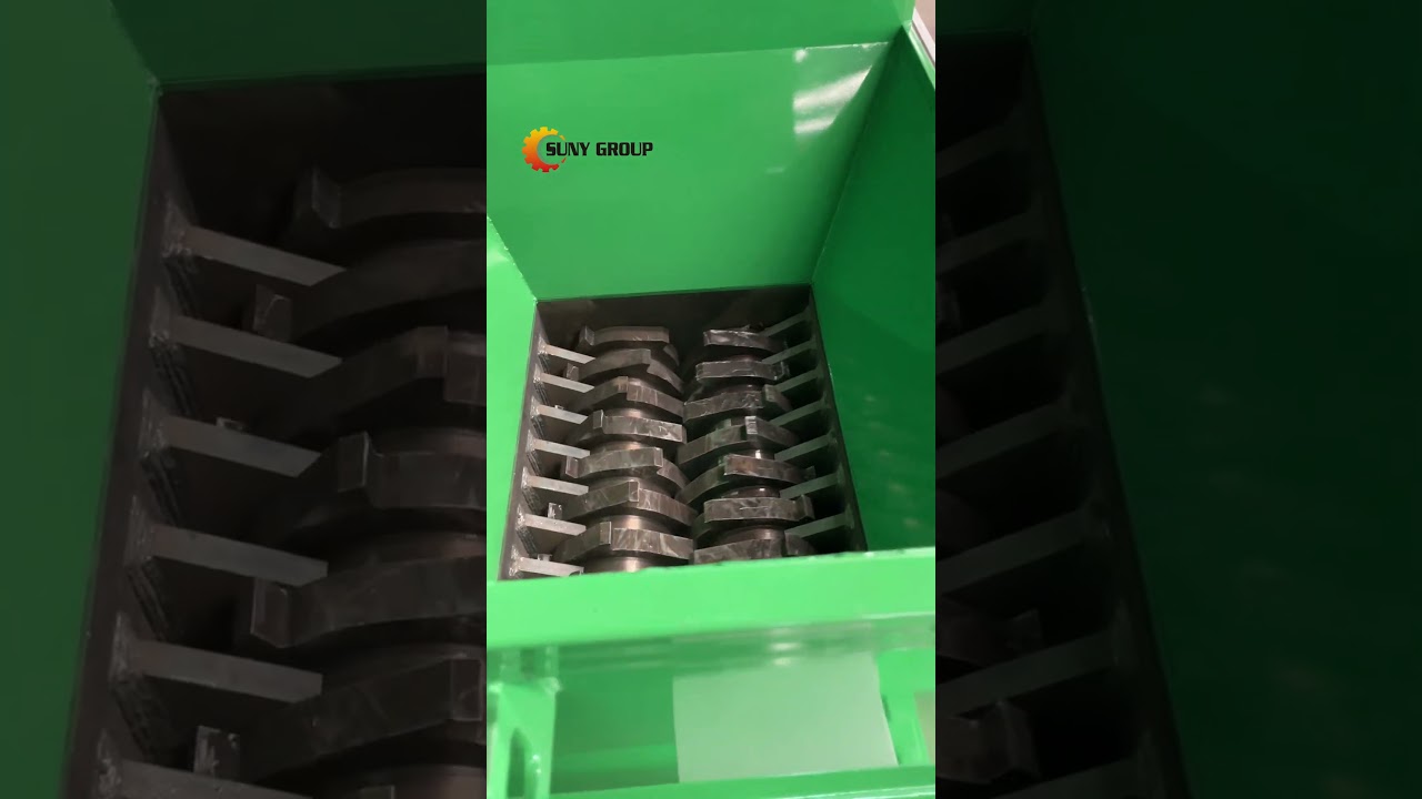 Powerful 1400 Type Dual Shaft Shredder Shreds Scrap Aluminum Easily#shreddermachines