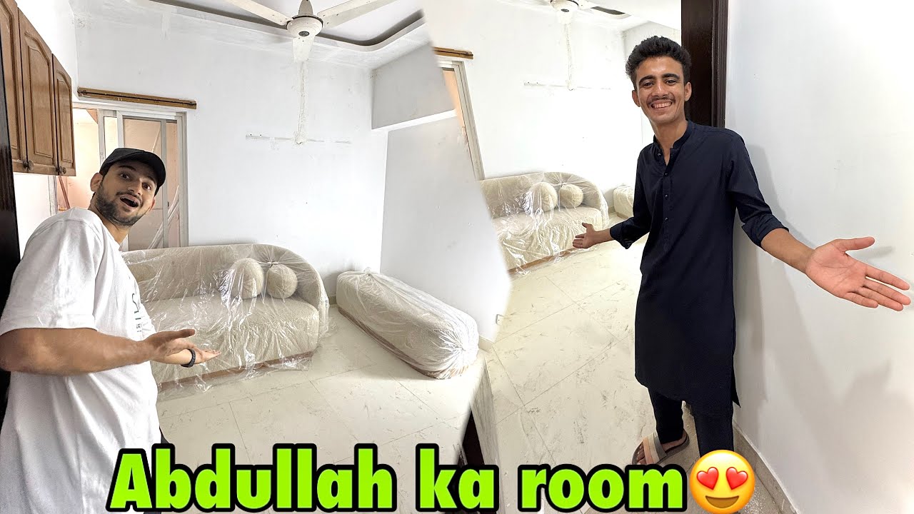 New ghar mai Abdullah ko room dekar surprise kardiya😍❤️