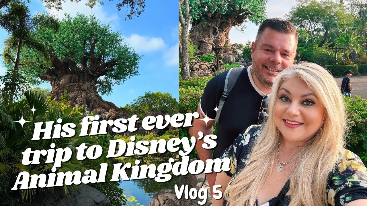 HIS FIRST EVER TRIP TO DISNEY'S ANIMAL KINGDOM & Dinner at Ohana