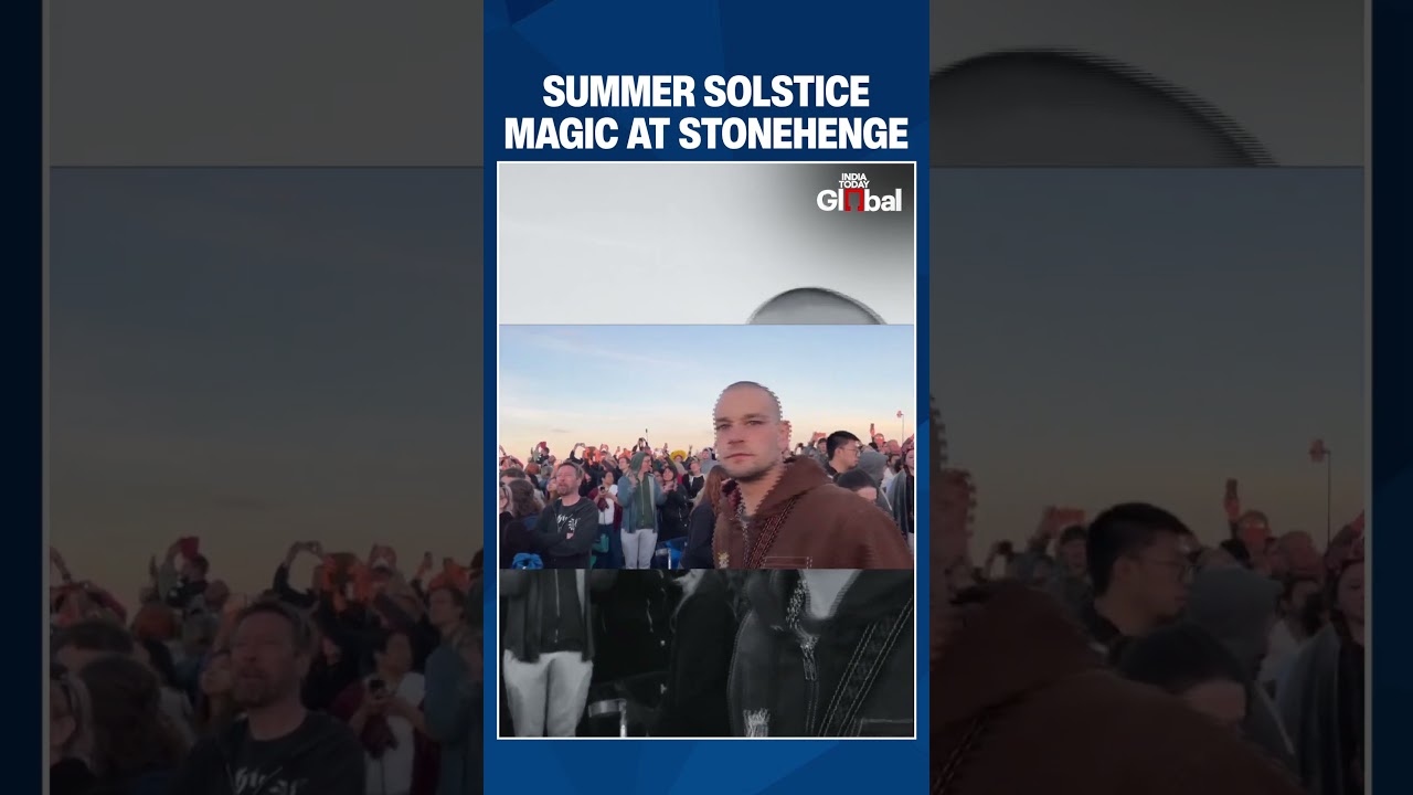 Thousands Gather at Stonehenge for Summer Solstice Sunrise Celebration in England