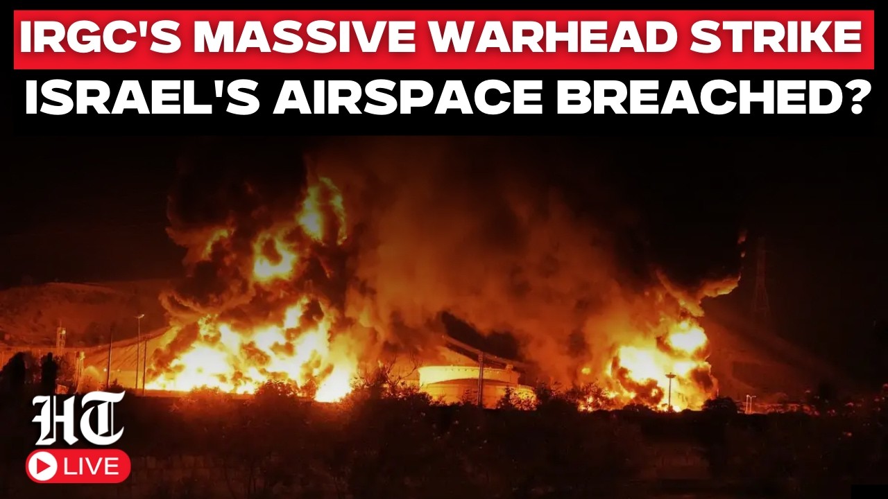 LIVE | Iran’s IRGC Fires Heavy 2-Ton Warheads, Says ‘Israel’s Sky Is Under Our Control’