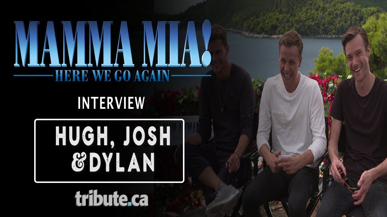 Hugh Skinner, Josh Dylan & Jeremy Irvine -  Talk 'Mamma Mia! Here We Go Again' Interview