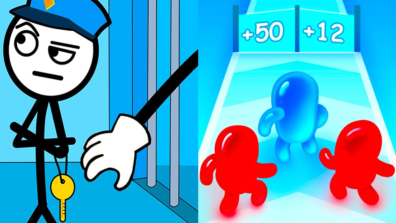 Thief Puzzle vs Join Blob Clash 3D ⭐🔴👽⭐️Hard Levels Challenge Walkthrough Gameplay Ep76