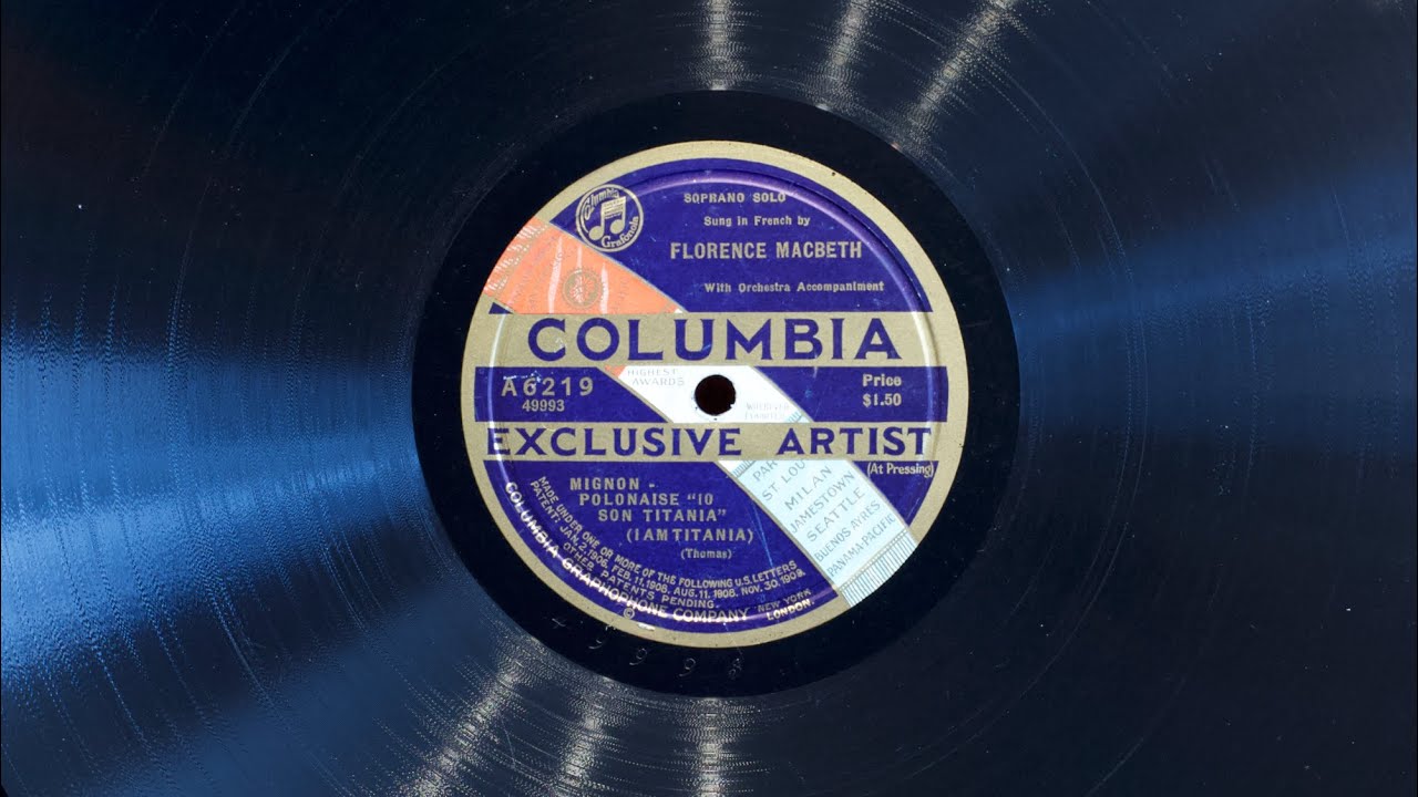 Io son Titania • Florence MacBeth (EMG Mark Xb Oversize Gramophone)