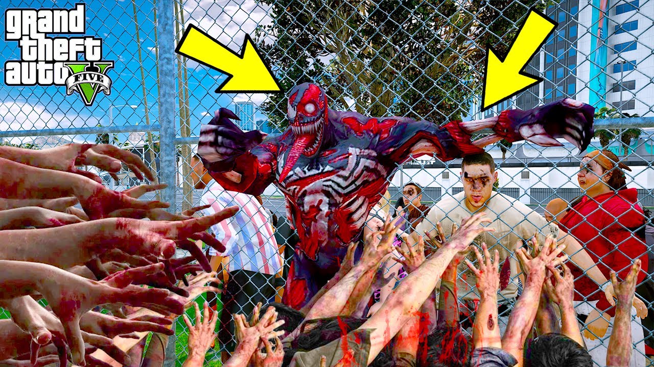 THANOS VENOM'U ZOMBİLERLE DOLU DÜNYAYA IŞINLIYOR! ÖLDÜR YADA ÖL!! - GTA 5