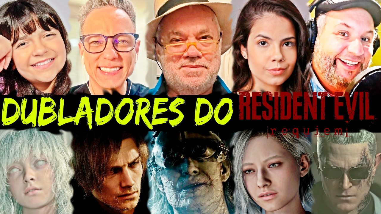 Todos os dubladores de Resident Evil Requiem 🧟