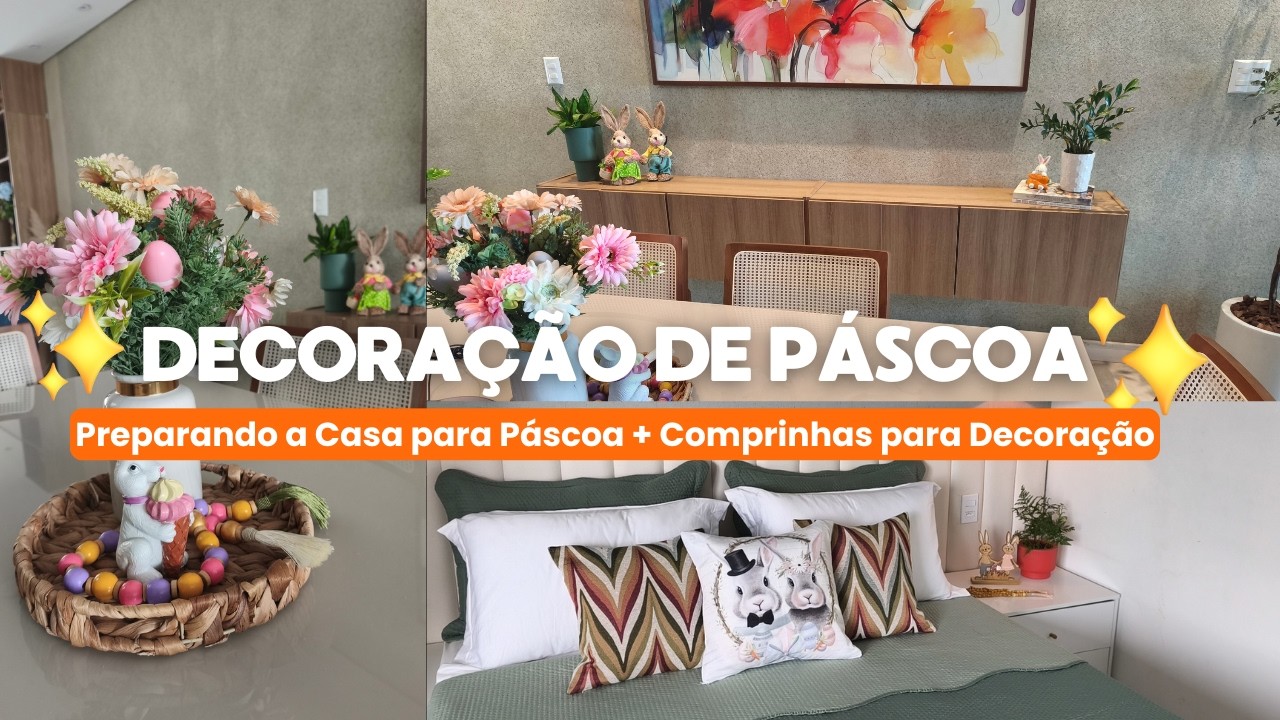 Vlog Preparando a Casa para Páscoa + Comprinhas para Decoração | Carla Oliveira
