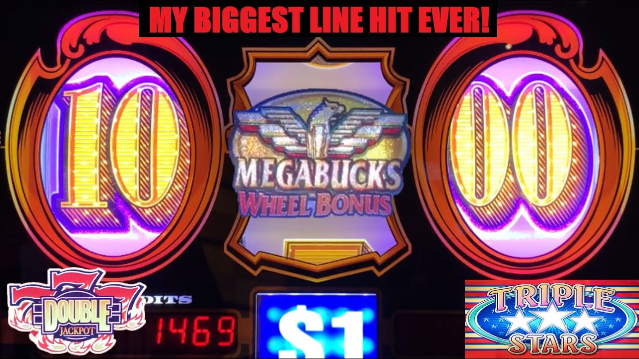 NEW RECORD HIGH line hit on GOLD STANDARD JACKPOTS! Got the MEGABUCKS wheel & MORE!